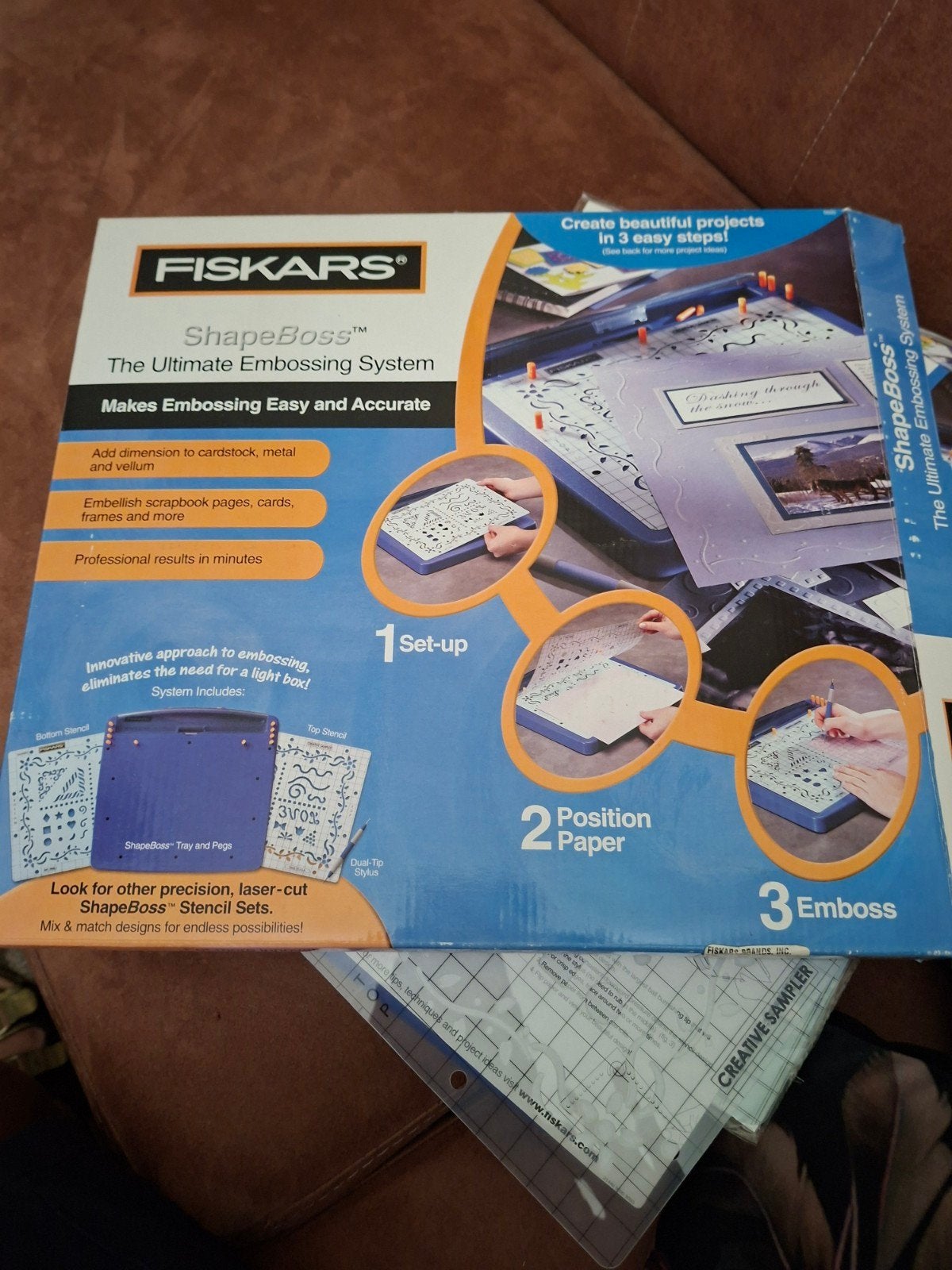 Fiskars ShapeBoss Ultimate Embossing System met stencils, Geschikt voor karton, Overige thema's, Gereedschap of Toebehoren, Ophalen of Verzenden