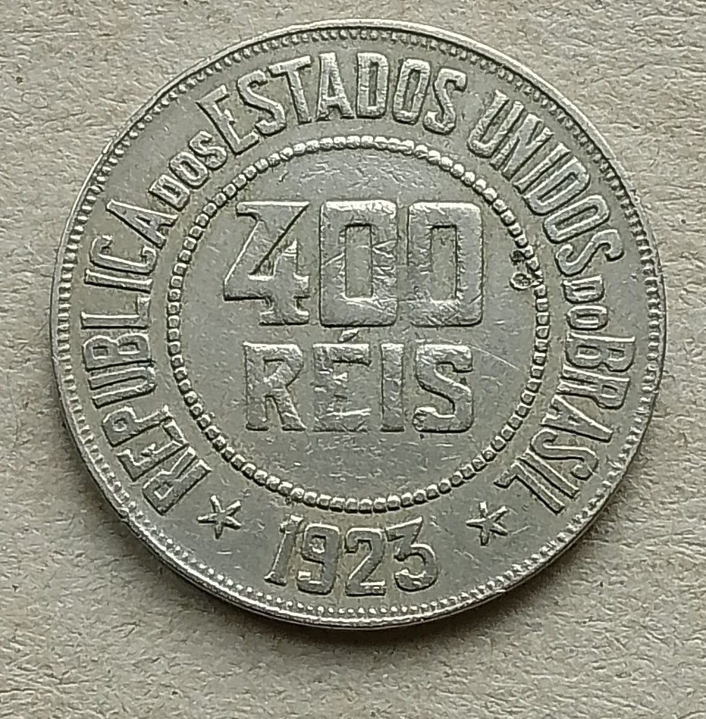 Brazilië, 400 reis 1923, Ophalen of Verzenden, Zuid-Amerika, Losse munt