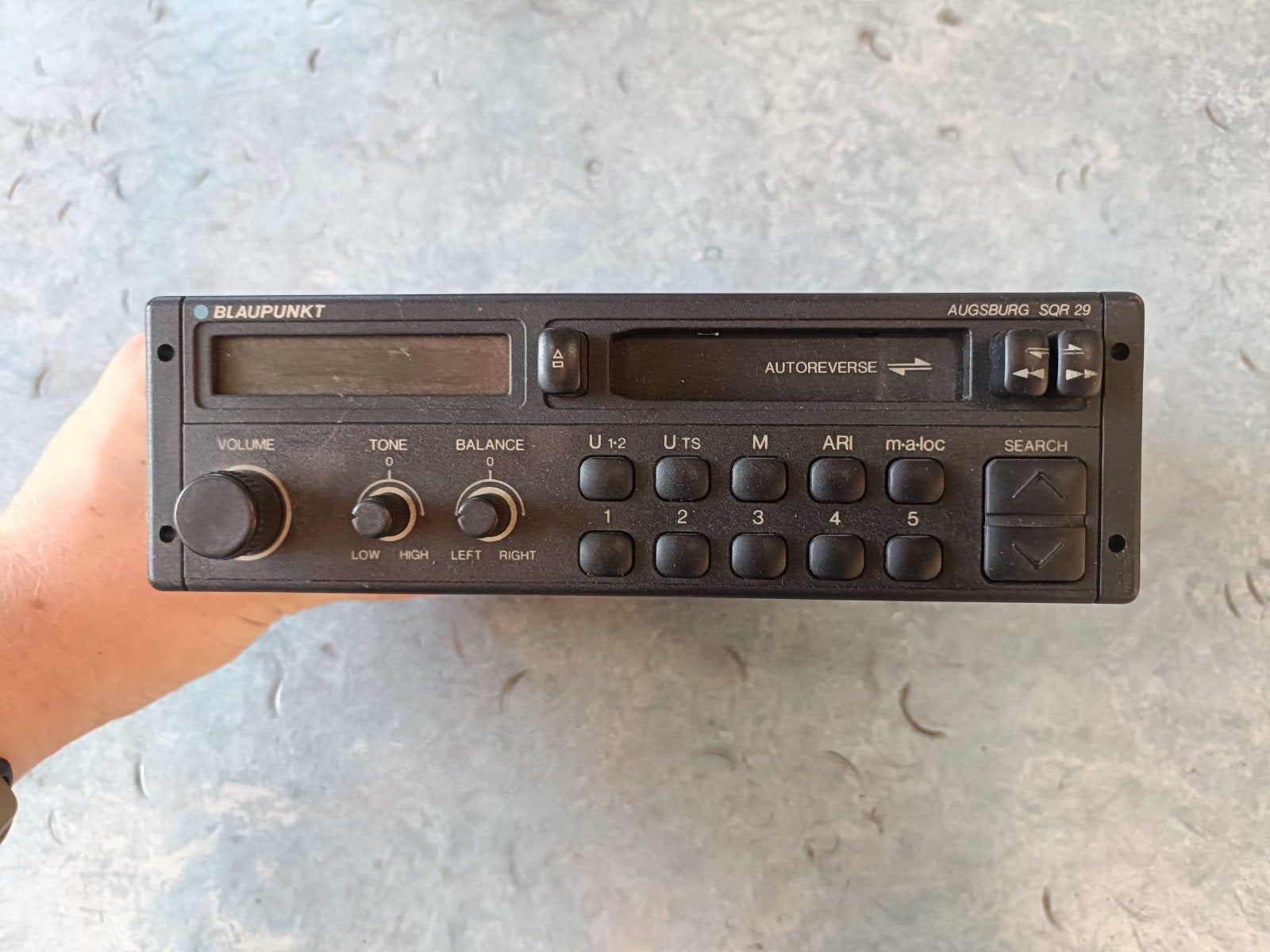 Blaupunkt Augsburg SQR29 autoradio, Ophalen of Verzenden, Gebruikt