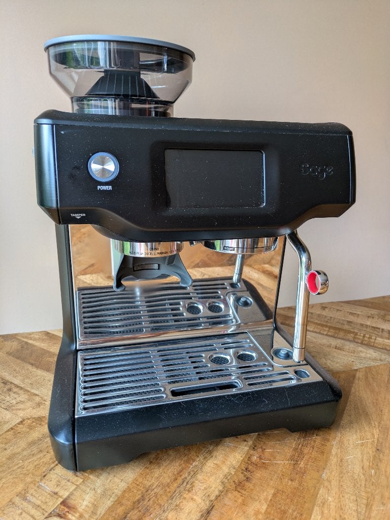 Sage Barista Touch + accessoires, Ophalen, Espresso apparaat, Koffiebonen, Zo goed als nieuw