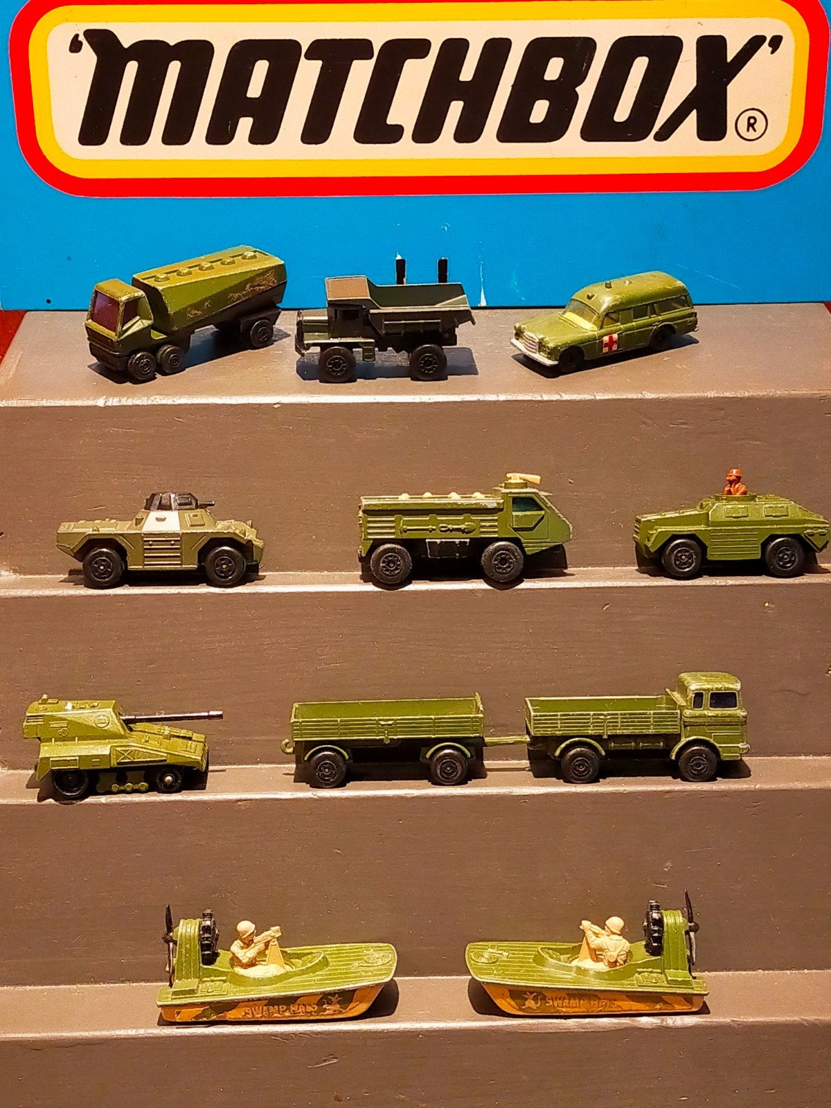Lesney Matchbox Militaire modellen., Ophalen of Verzenden, Gebruikt, Bus of Vrachtwagen, Lesney