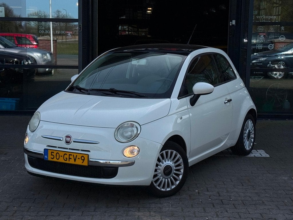 Fiat 500 1.2 Lounge PANODAK/LMVELGEN/AIRCO/NETTE AUTO/RIJDT, Auto's, Fiat, Voorwielaandrijving, Stof, Gebruikt, 4 cilinders