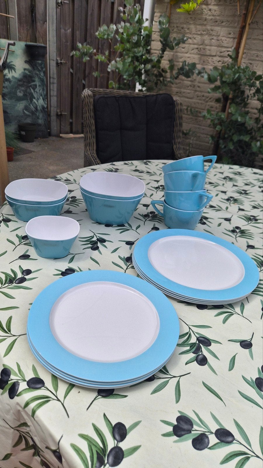 Rosti Mepal Servies Set - Lichtblauw, Ophalen of Verzenden, Zo goed als nieuw