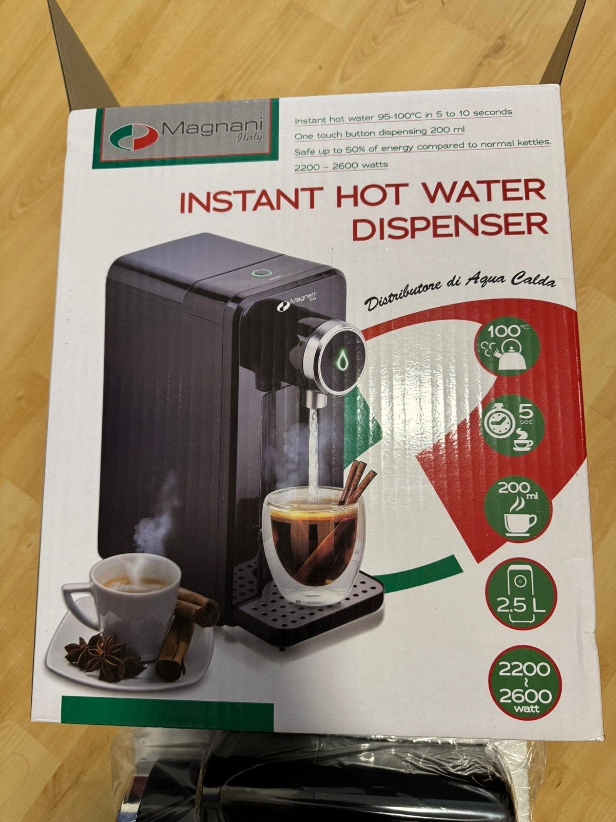 Nieuwe Magnani Italy Instant Heetwaterdispenser 2.5L, 2 liter of meer, Ophalen of Verzenden, Nieuw