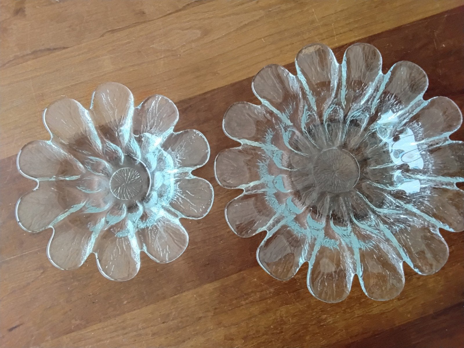 Vintage glazen schalen Holmesgaard Denemarken, Solsikke, Antiek en Kunst, Antiek | Glas en Kristal, Ophalen of Verzenden