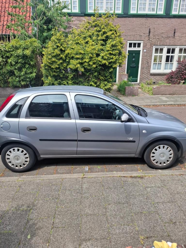 Opel Corsa 1.2 16V 5D 2003 Grijs, Auto's, Opel, Voorwielaandrijving, 74 pk, Handgeschakeld, Particulier