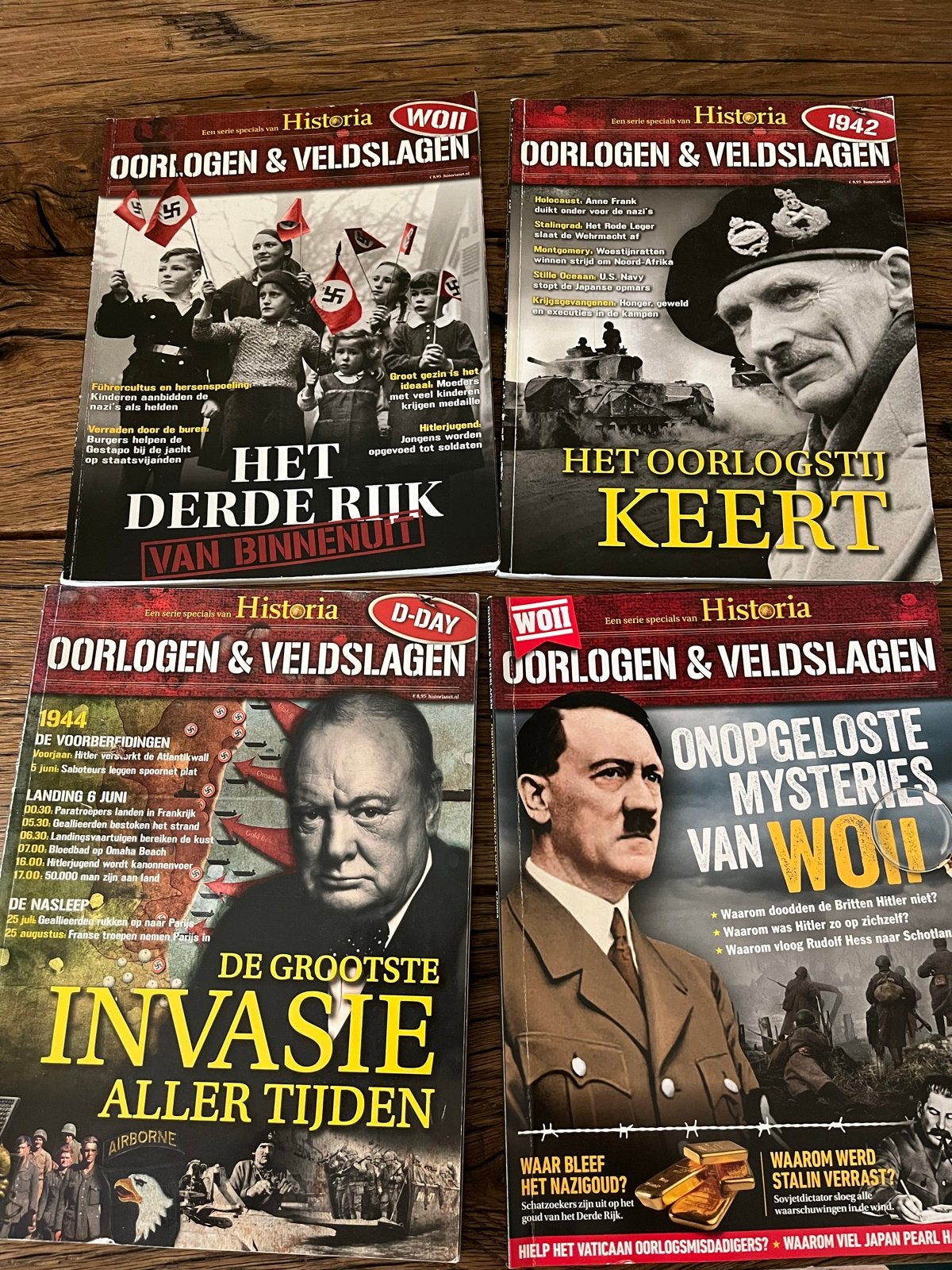 Historia Oorlogen & Veldslagen WOII  (4 stuks), Ophalen of Verzenden, Tweede Wereldoorlog, Zo goed als nieuw, Algemeen