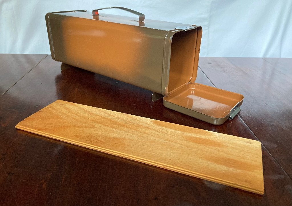 Vintage bruin blik voor ontbijtkoek van Brabantia, Ophalen of Verzenden, Huis en Inrichting