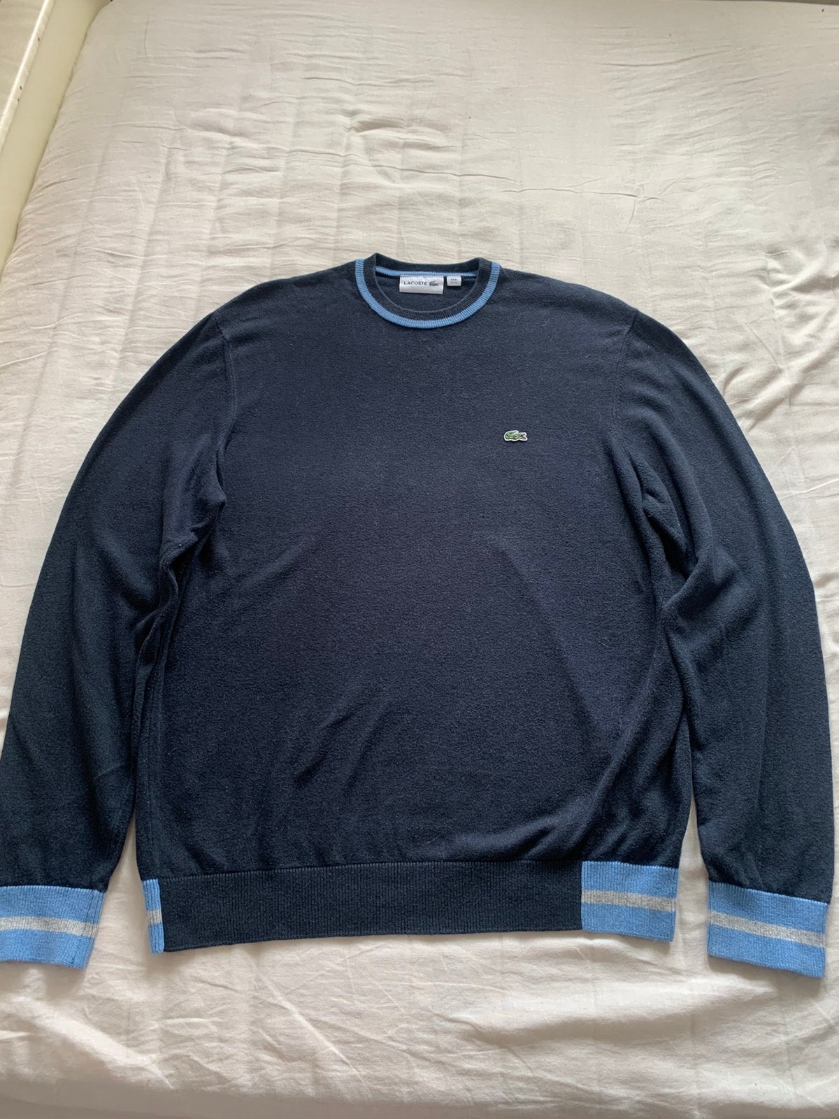 Lacoste Sweater - Dark blue, Ophalen of Verzenden, Zo goed als nieuw, Maat 52/54 (L), Blauw