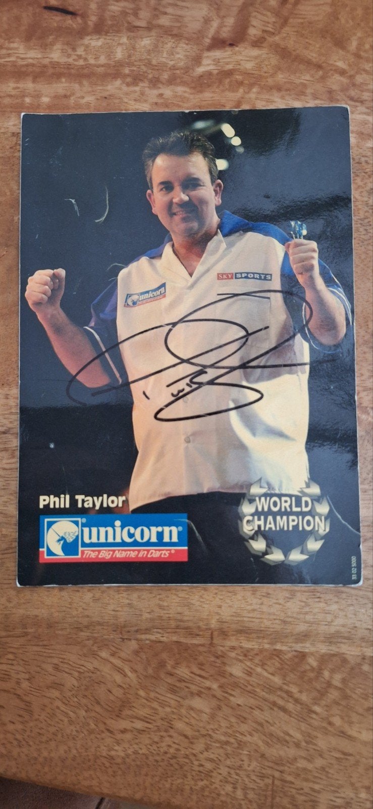 Gesigneerde foto Phil Taylor - World Champion, Ophalen of Verzenden, Gebruikt, Overige typen