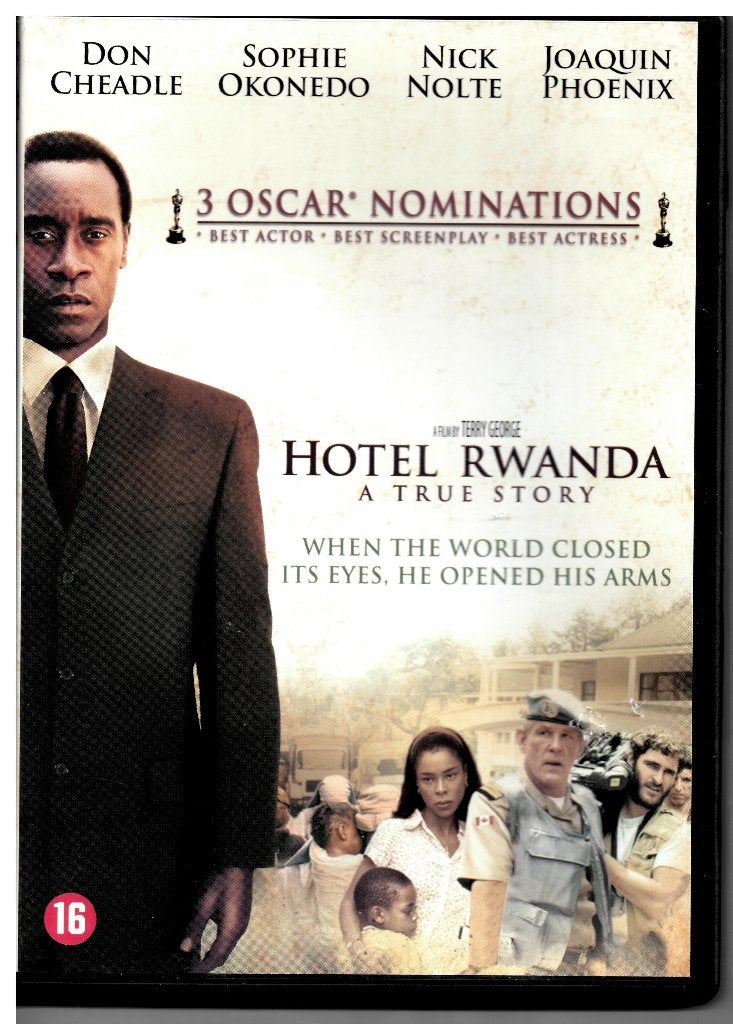 Hotel Rwanda., Cd's en Dvd's, Vanaf 16 jaar, Nederlands, Drama, Ophalen of Verzenden