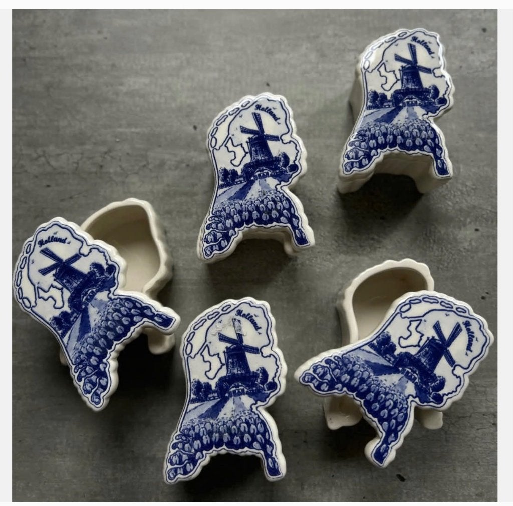 5 x sieraden doosje Delfts Blauw in vorm Holland pr.p.stuk, Ophalen of Verzenden