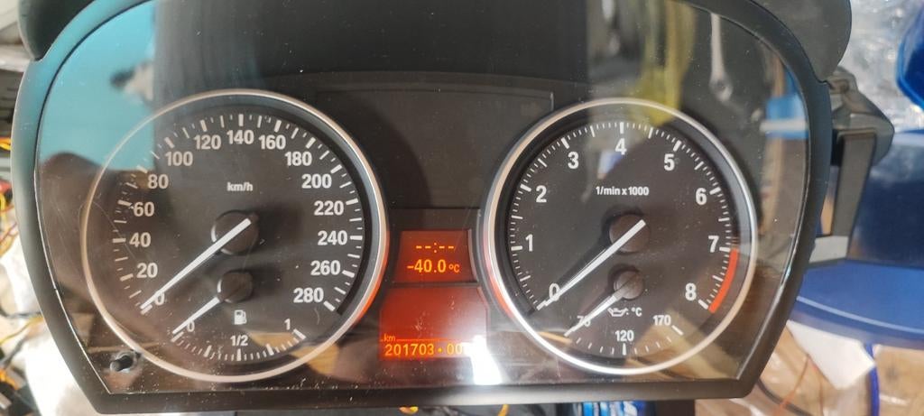 BMW E90 e91 e92 e93 Instrumentenpaneel Tellerklok, Ophalen of Verzenden, Gebruikt, BMW