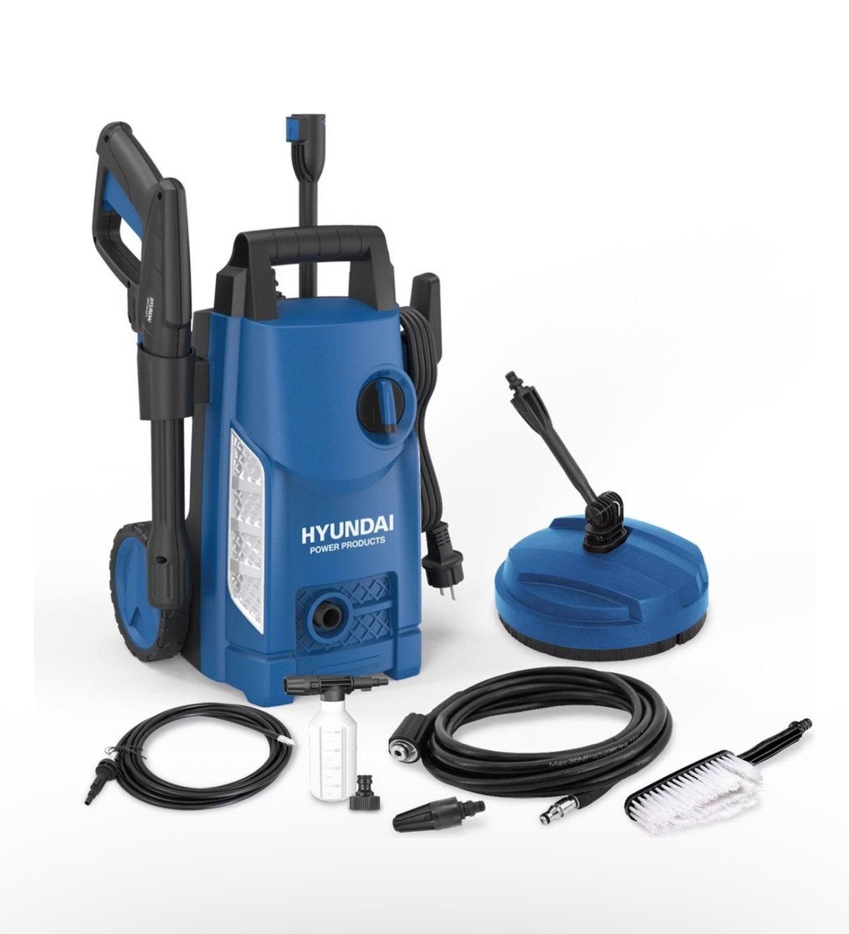 HYUNDAI HOGEDRUKREINIGER 1500W – COMPLETE SET, Ophalen of Verzenden, Zo goed als nieuw, Elektrisch