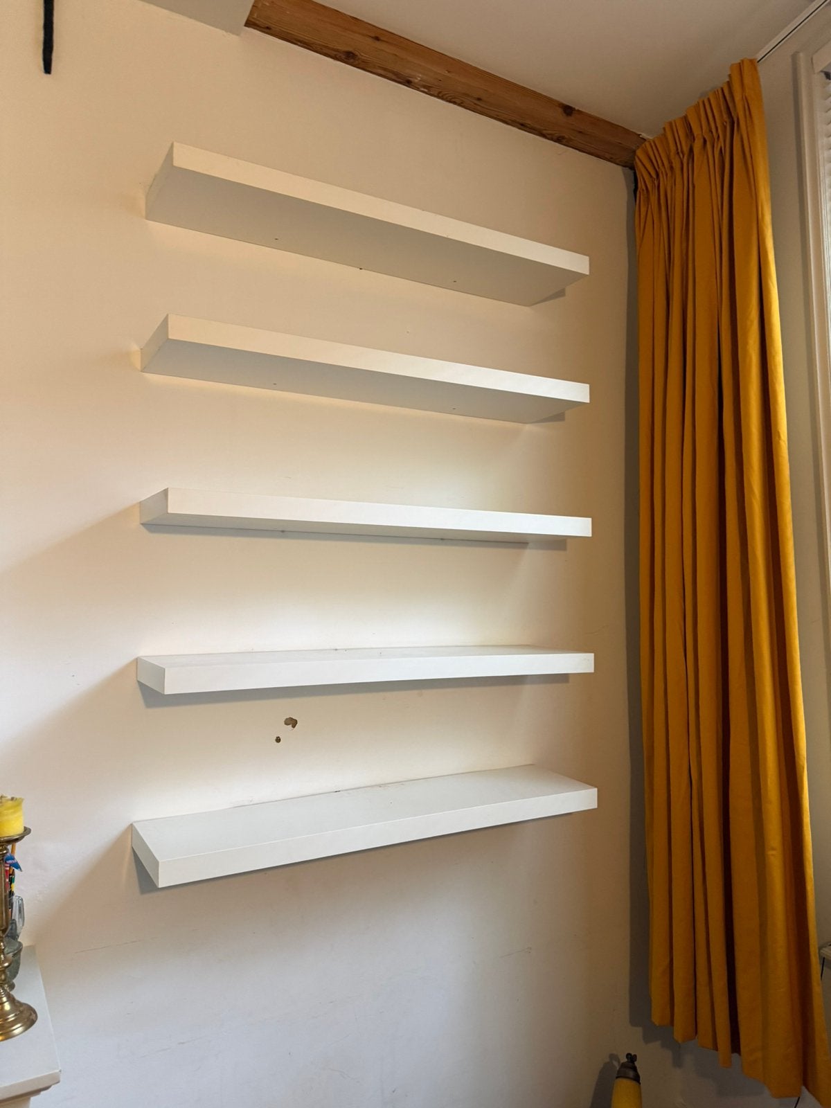 Wandplanken, 5 x , 1 Ikea Billiy kast gratis, Ophalen, Gebruikt