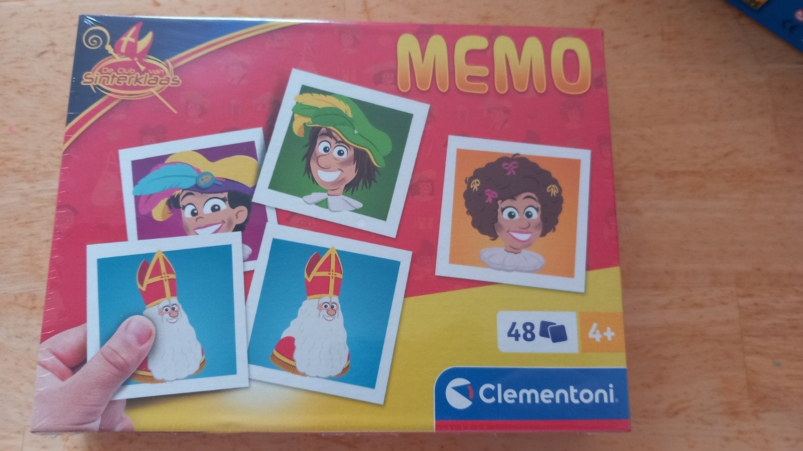 De Club van Sinterklaas Memo - 48 kaartjes, 4+, Een of twee spelers, Ophalen, Nieuw, Clementoni