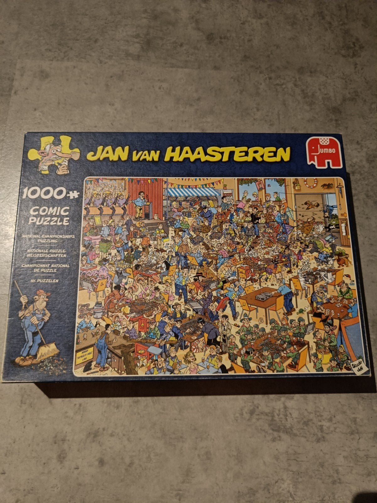 Jan van Haasteren NK Puzzelen 1000 stukjes, Ophalen of Verzenden, 500 t/m 1500 stukjes, Zo goed als nieuw, Legpuzzel