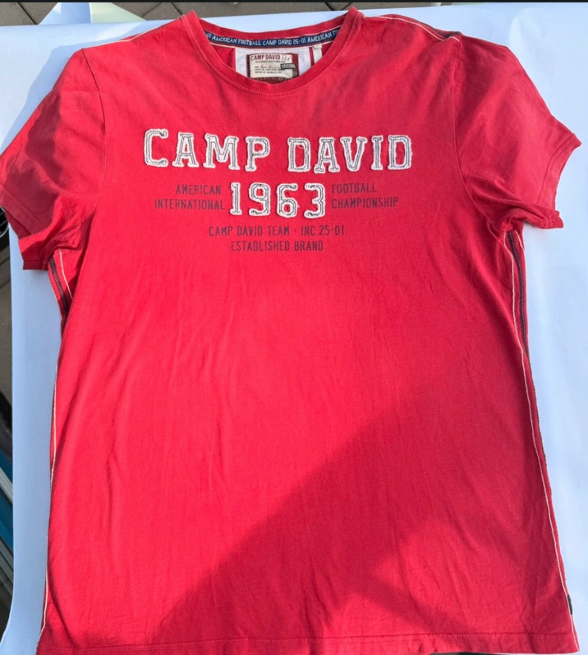 Camp David t-shirt, Ophalen of Verzenden, Zo goed als nieuw, Maat 56/58 (XL)