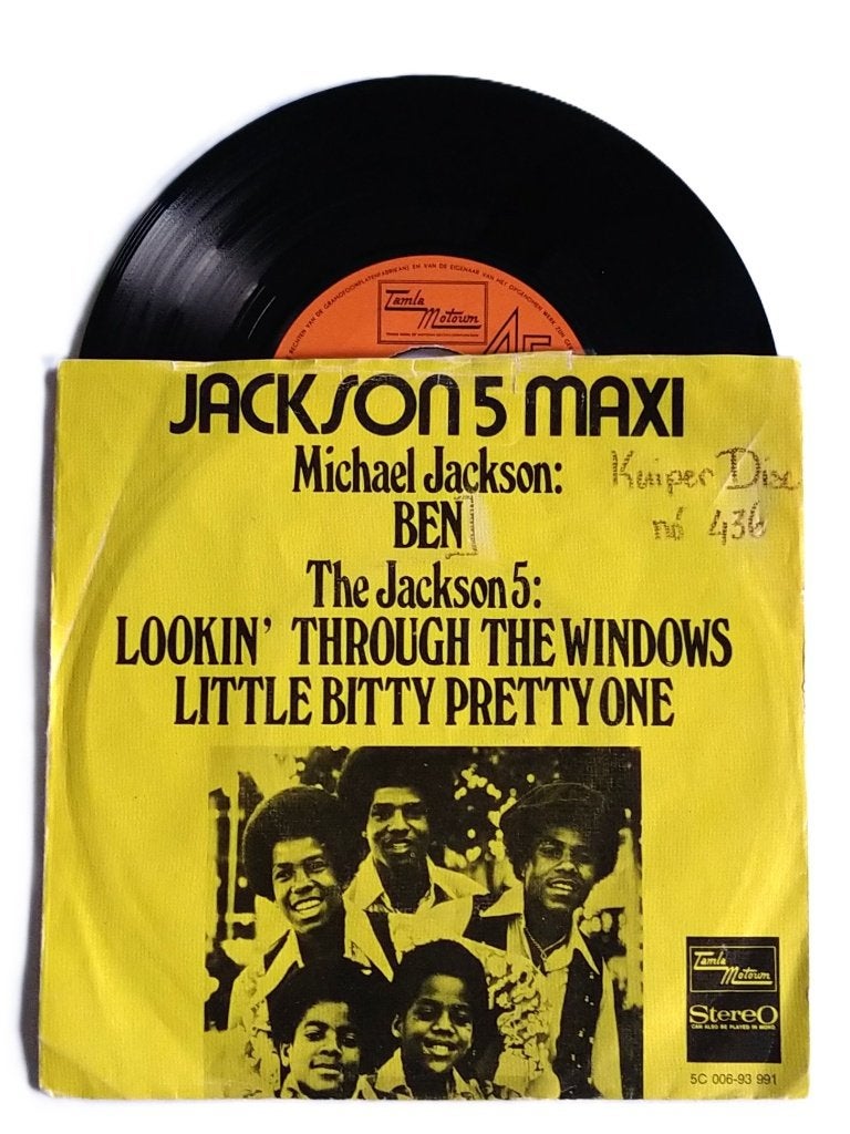 Jackson 5 - Ben Maxi (geel*), Cd's en Dvd's, Verzenden, Zo goed als nieuw, 7 inch, Pop