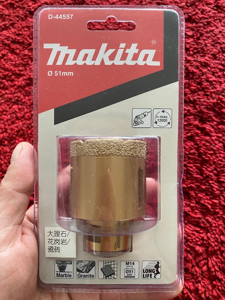 Makita D-44557 Diamantboor 51mm M14 aansluiting Nieuw, Info@makita.nl, Variabele snelheid, Overige typen, Makita Nederland BV