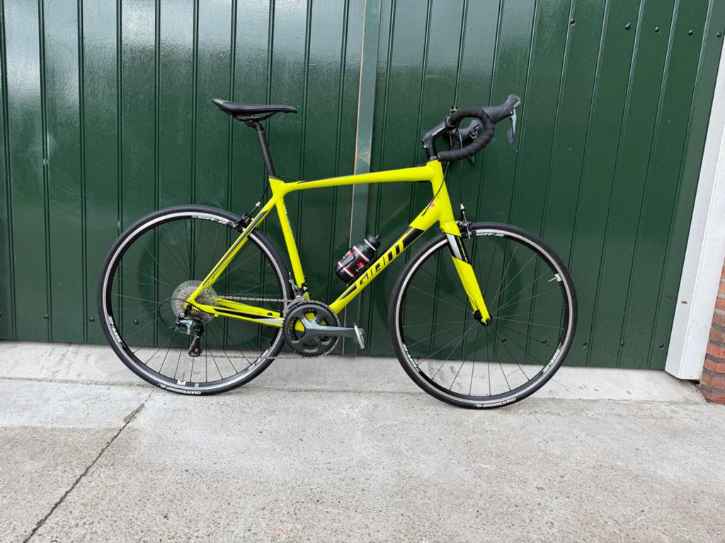 Giant Contend SL 2 racefiets - Shimano Tiagra - Maat L, Fietsen en Brommers, Fietsen | Racefietsen, Aluminium, Zo goed als nieuw