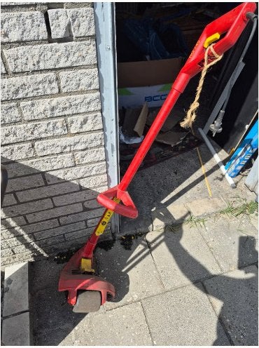 kant maaier, Ophalen, Cirkelmaaier, Gebruikt, Elektrische grasmaaier