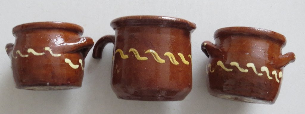 Meijer handgemaakt cache pot drie stuks, Antiek en Kunst, Ophalen of Verzenden