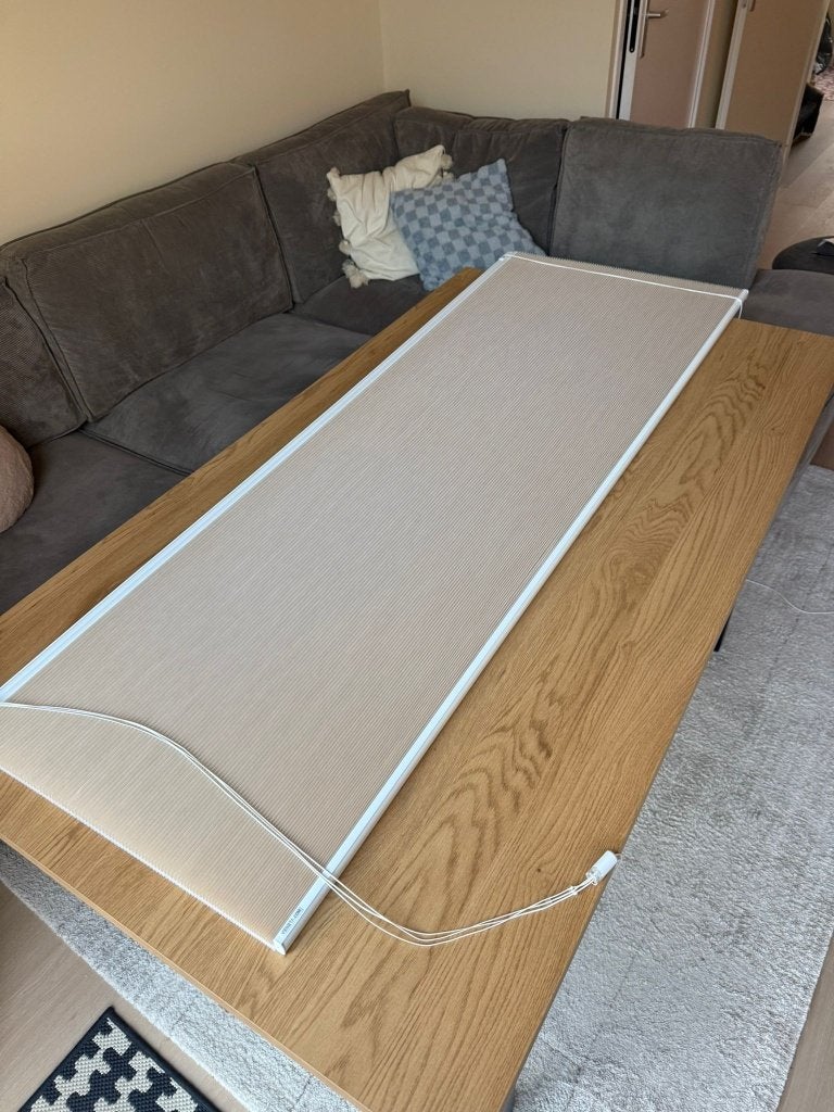 Plisségordijn - Top Down Bottem Up 163x140 cm BxH, Ophalen, Overige merken, Beige, 163 cm