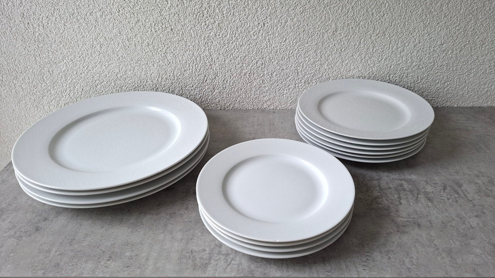Wit servies Blokker White Basics witte borden bord diner, Ophalen, Overige materialen