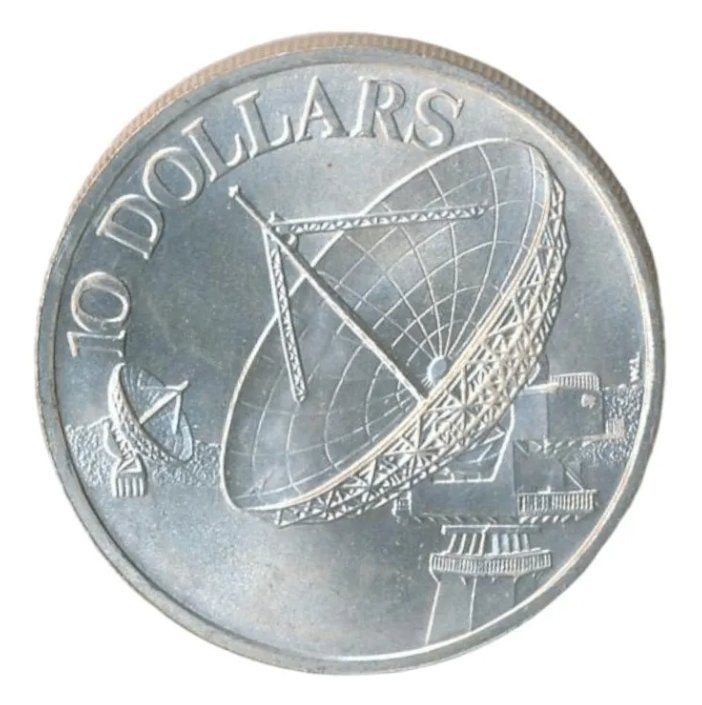 Singapore 10 Dollars 1978, Ophalen of Verzenden, Zuidoost-Azië, Losse munt, Zilver