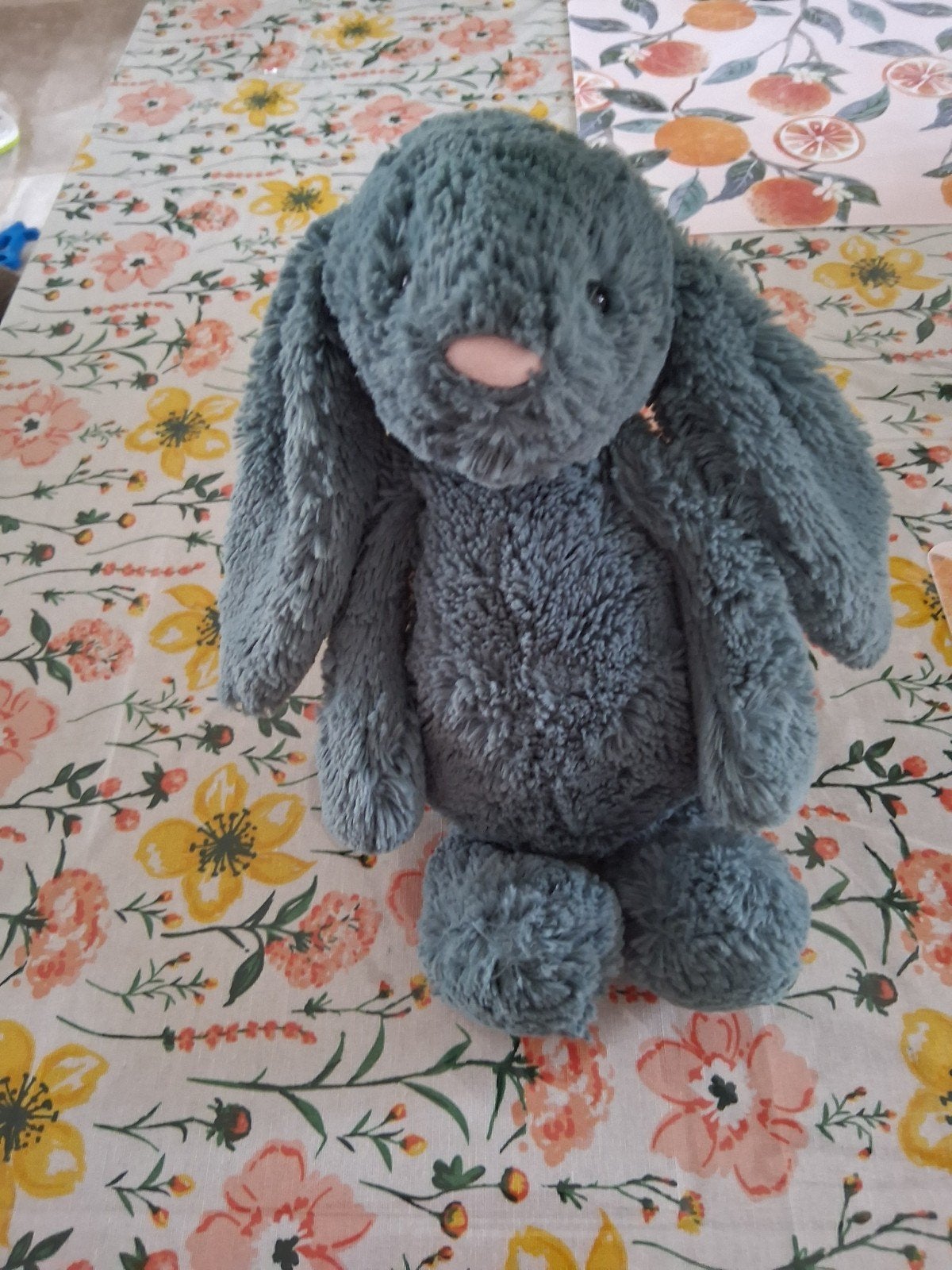 Jellycat Bashful Konijn Knuffel - Middelgroot, Ophalen, Jellycat, Blauw, Konijn