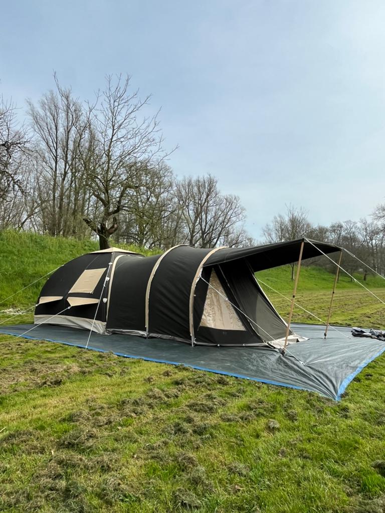 Karsten oppompbare tent 280 donkergroen [special edition], Ophalen, Zo goed als nieuw, Tot en met 4
