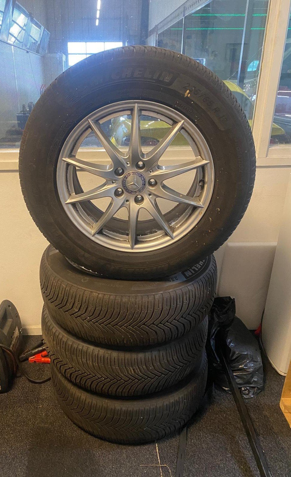 4 banden/velgen voor Mercedes ML, Vito, etc (235/65 R17), Ophalen, Banden en Velgen, 17 inch, 235 mm