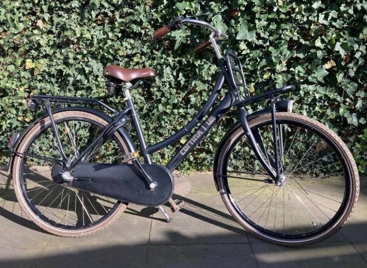 Cortina U4 Transportfiets Dames - Zwart 26 inch, Overige merken, Terugtraprem, Versnellingen, Ophalen of Verzenden