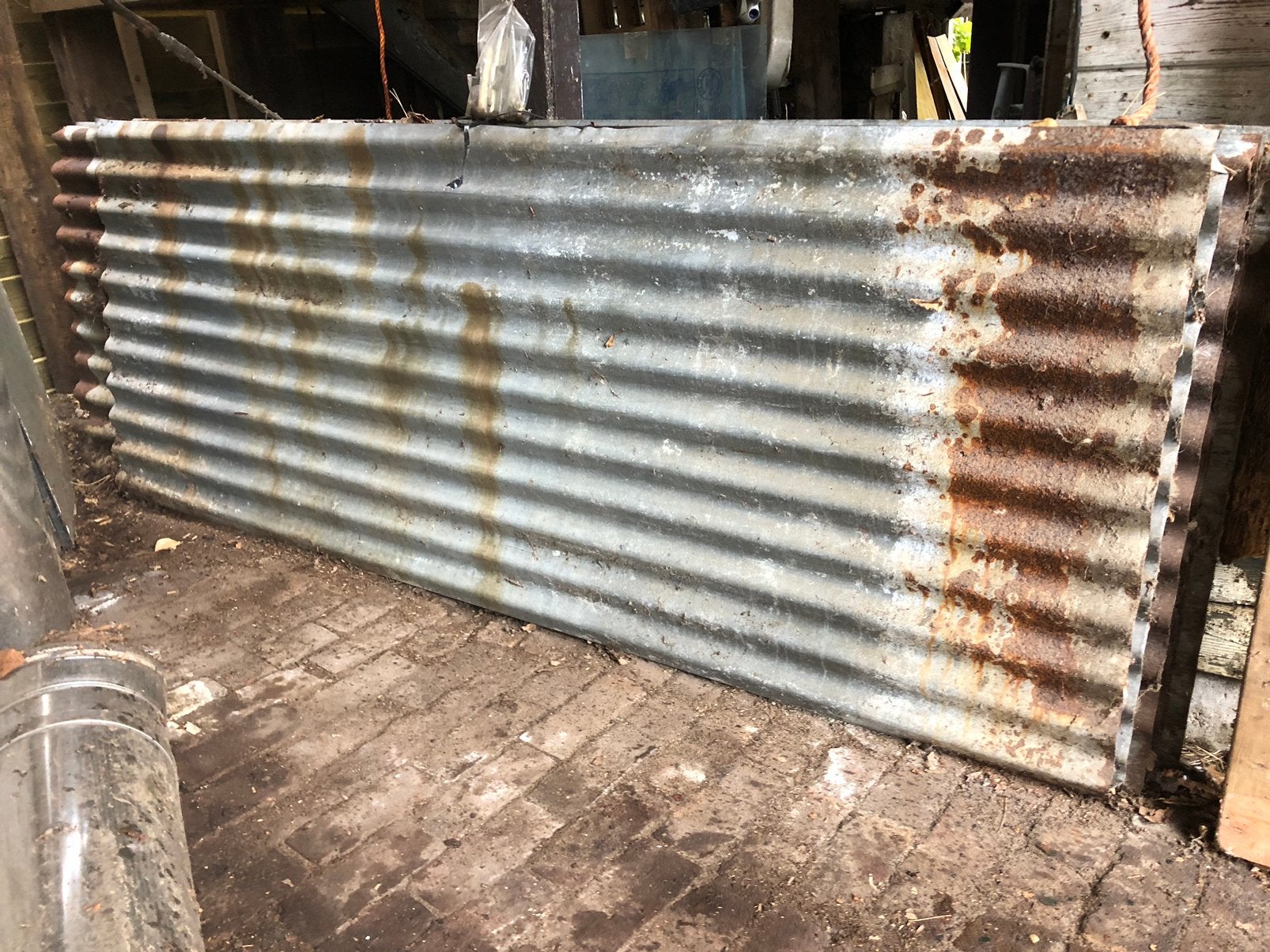 Zinken golfplaten (7), Ophalen, Gebruikt
