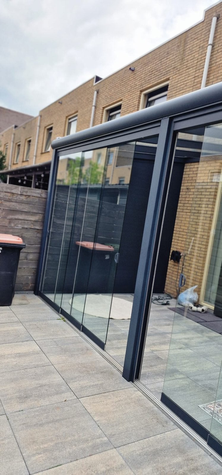 Veranda 5X3 M compleet glas, Tuin en Terras, Overkappingen, Ophalen, Zo goed als nieuw, Veranda