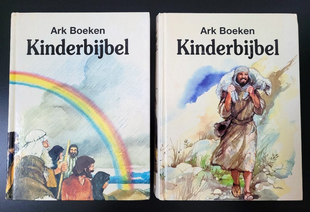 Kinderbijbel deel 1 & 2, Ophalen of Verzenden, Zo goed als nieuw, Christendom | Katholiek