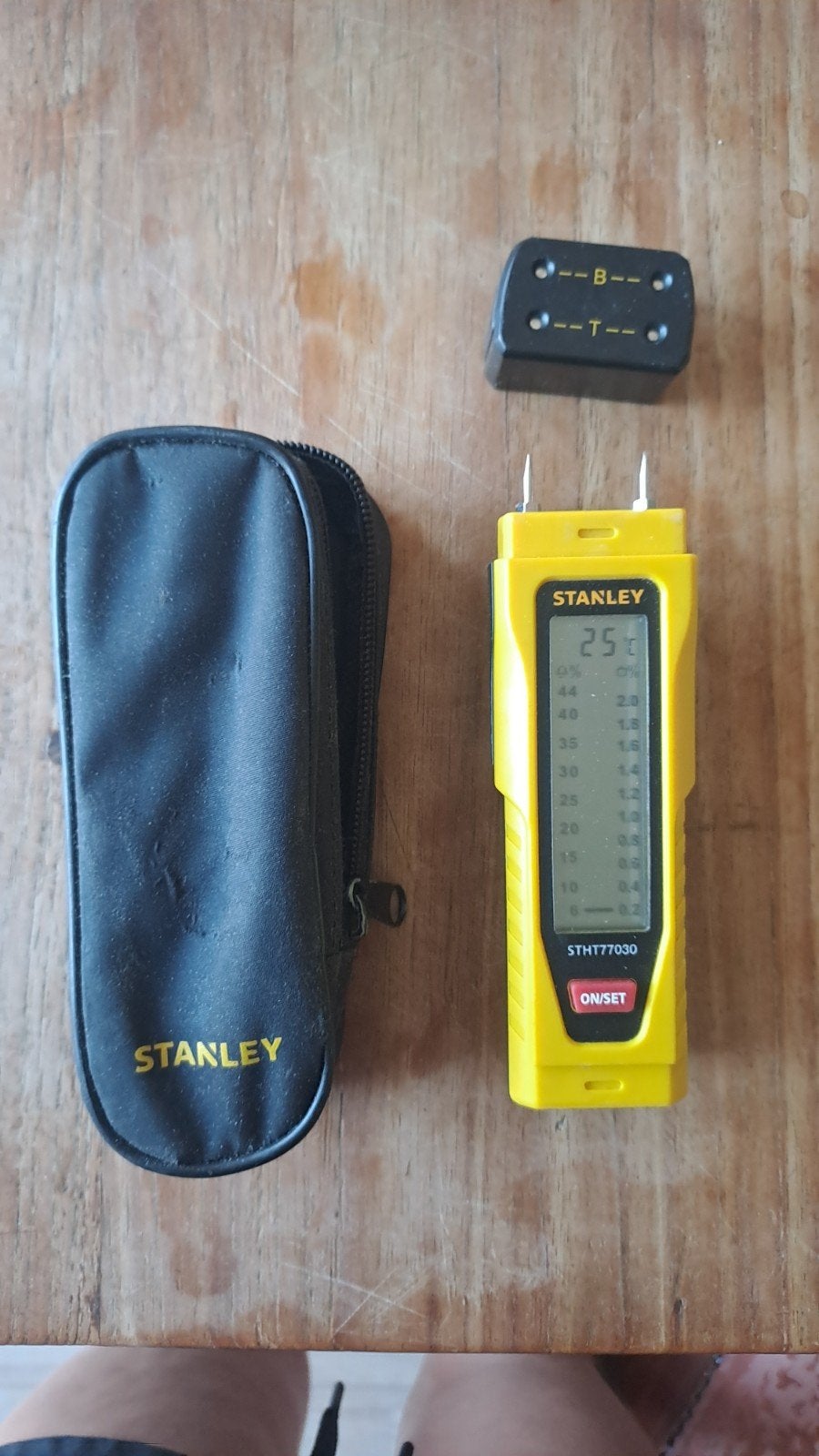 Stanley STHT77030 Vochtmeter met hoesje, Ophalen, Zo goed als nieuw, Vocht of Vloeistof