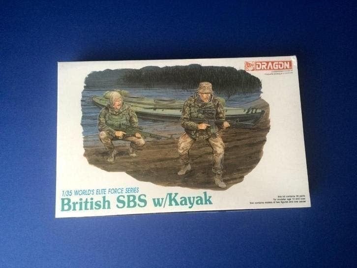 DRAGON 3023 British SBS w/ Kayak 1/35, Ophalen of Verzenden, Nieuw, 1:35 tot 1:50