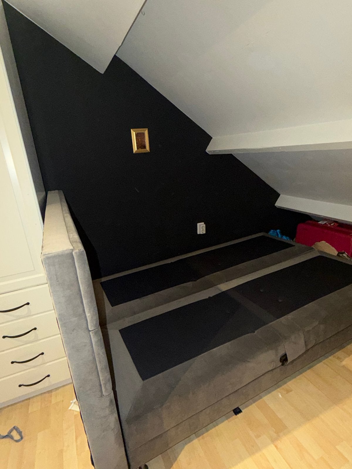 Tweepersoons boxspring met verstelbare bodem en afstandsbedi, Ophalen, Verstelbaar, Tweepersoons, Zo goed als nieuw