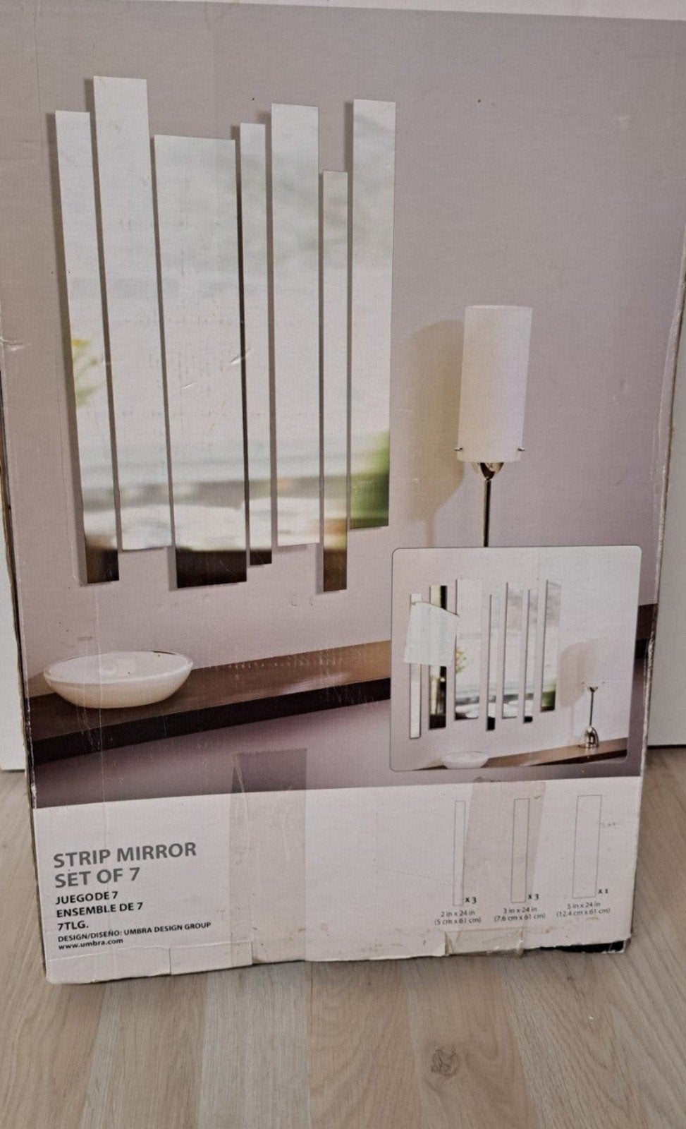nieuwe Umbra Strip Mirror, set van 7 spiegels.
Ooit gekocht, Ophalen, Nieuw, Overige materialen, Minder dan 100 cm