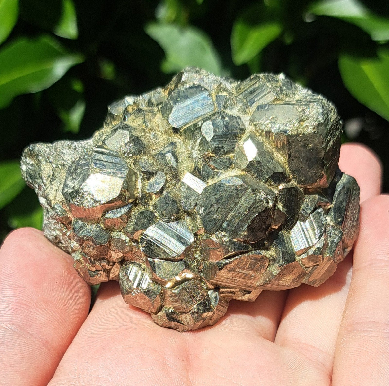 Pyriet edelsteen met grote kubussen edelsteen natuursteen, Ophalen of Verzenden