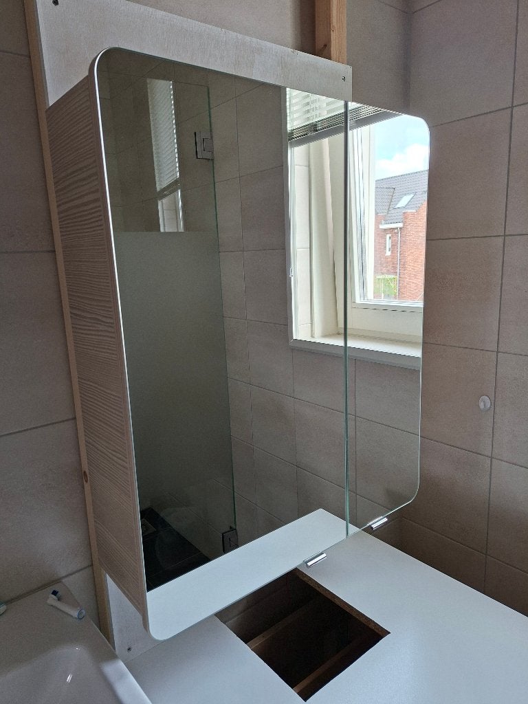 Spiegelkast incl. opbouwverlichting (Sunline 101-2), Ophalen, 50 tot 100 cm, Minder dan 25 cm, Minder dan 100 cm