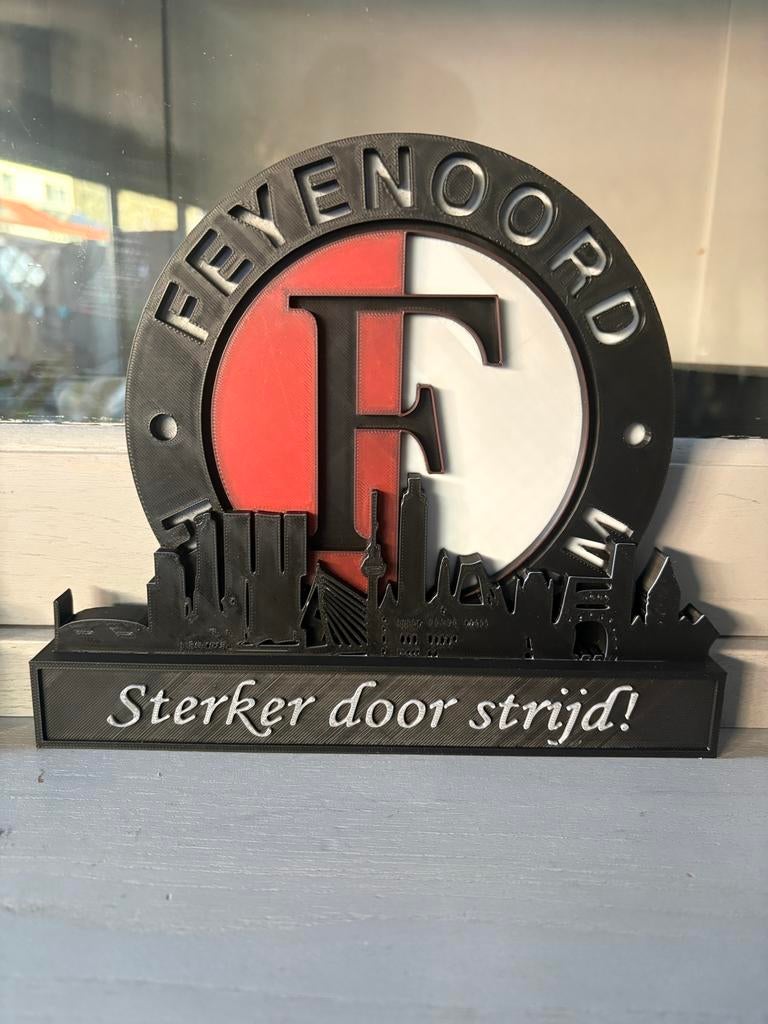 Feyenoord  3D-geprint beeldje, Maat XL, Ophalen of Verzenden, Nieuw, Clubaccessoires
