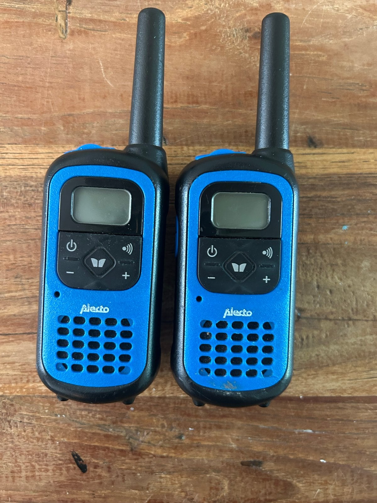 Walkie Talkie Set - Blauw (2 stuks), Ophalen of Verzenden, Gebruikt, 2 to 5 km, Portofoon of Walkie-talkie