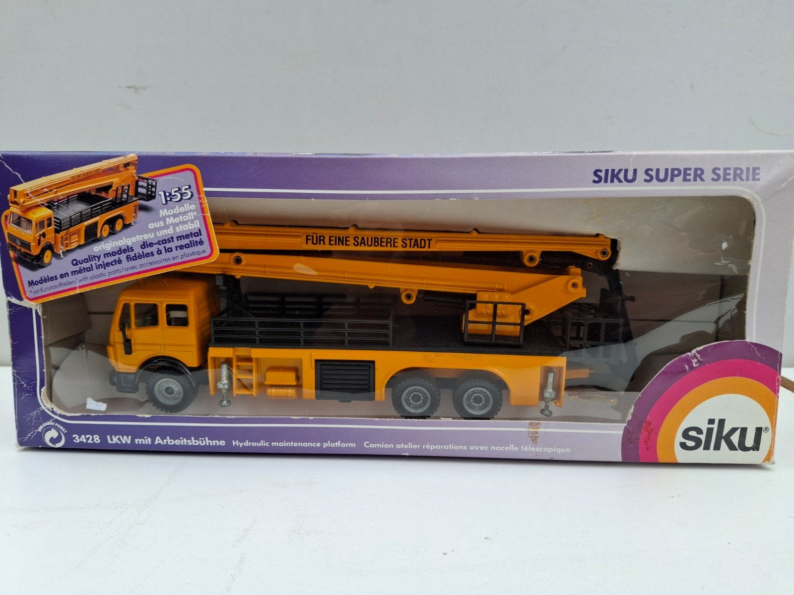 SIKU 3428 MERCEDES BENZ FÜR EINE SAUBERE STADT 1:55, Ophalen of Verzenden, Zo goed als nieuw, Bus of Vrachtwagen, SIKU