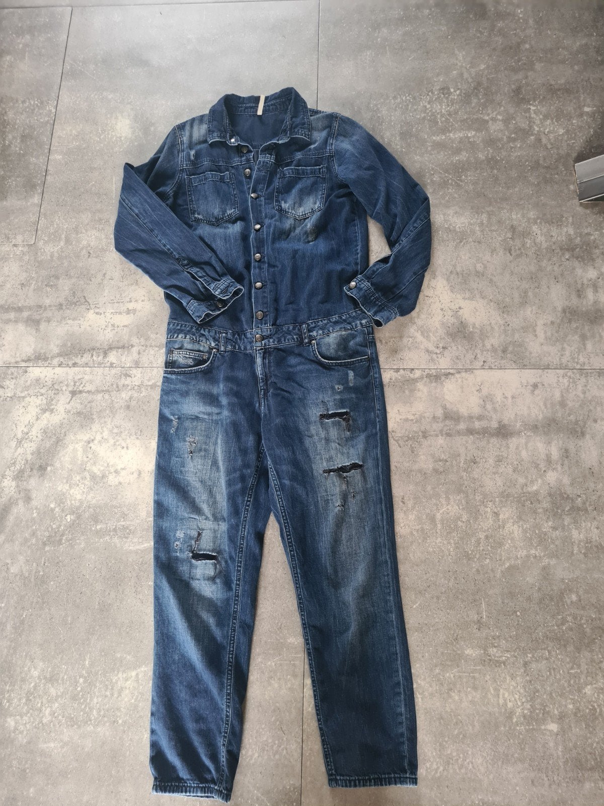 stoer spijkerpak van LTB mt L, Blauw, Maat 42/44 (L), Ophalen of Verzenden, Zo goed als nieuw