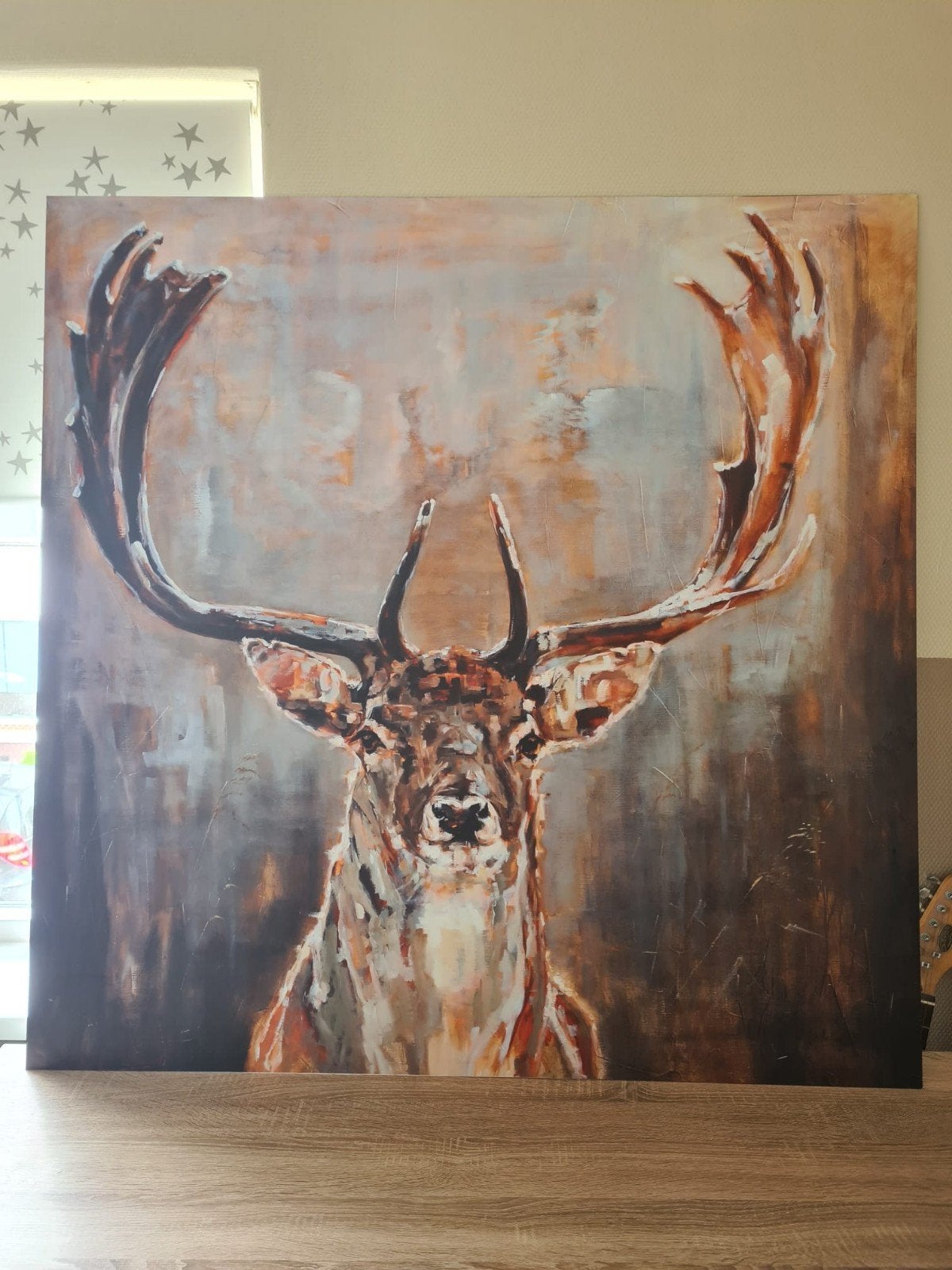 Schilderij aluminium hert, Ophalen