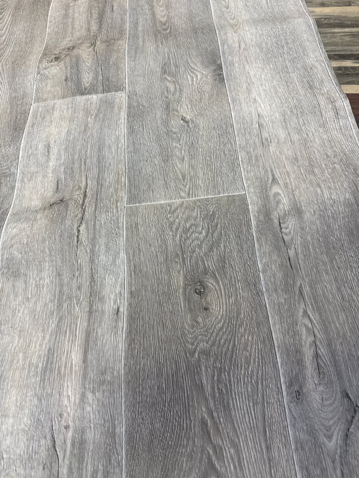 Vinyl Superwood 3,45x1,50 meter (5,175 m²) - Hout Grijs, Ophalen, Nieuw, Grijs, 5 tot 10 m²