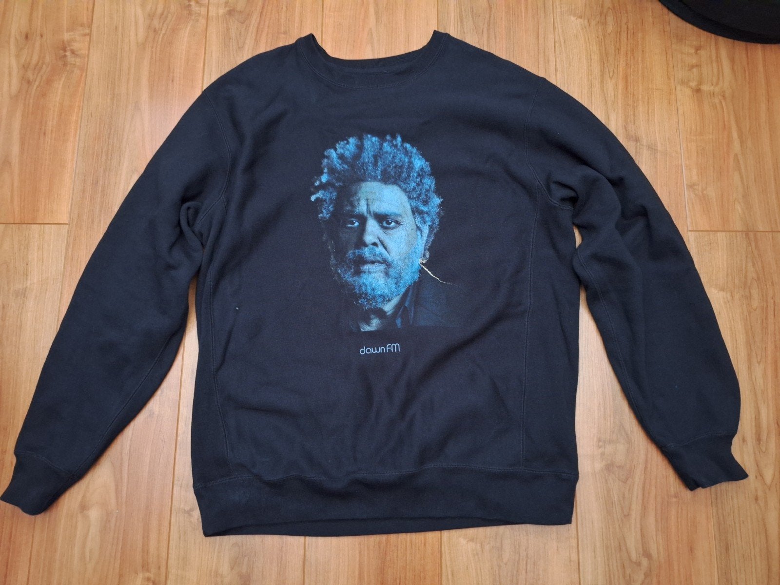The Weeknd Dawn FM trui/crewneck maat XL, Maat 48/50 (M), Zwart, Ophalen of Verzenden, Zo goed als nieuw